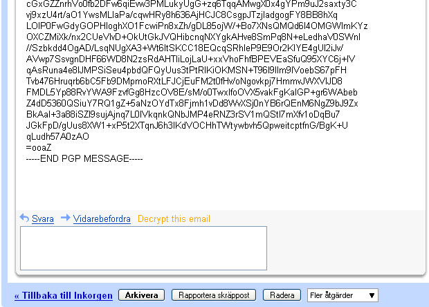 FireGPG - Gmail
