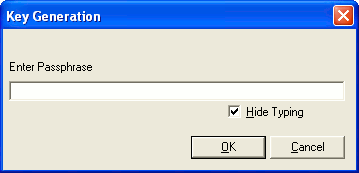 Key generation - passphrase