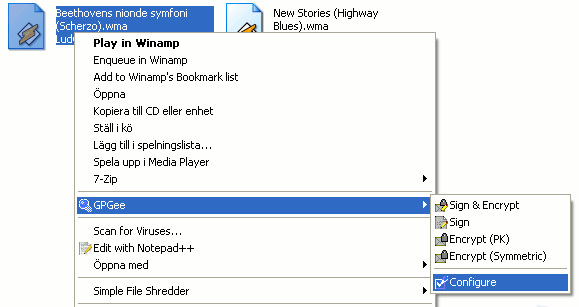 GPGee - Configure