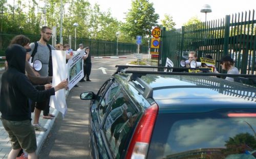 Protester mot Astra Zeneca och Teva