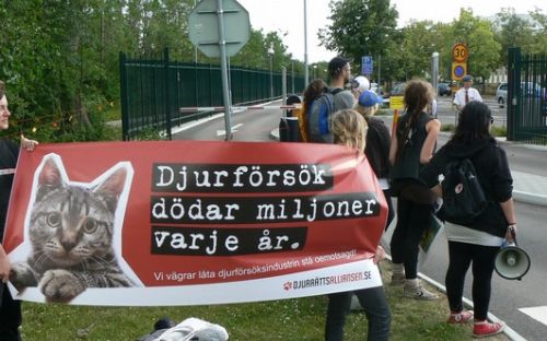 Protester mot Astra Zeneca och Teva
