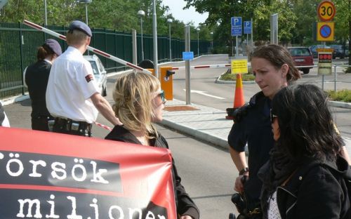 Protester mot Astra Zeneca och Teva