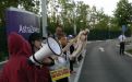 Protester mot Astra Zeneca och Teva