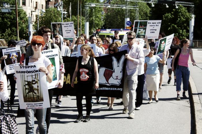 Tidigare demonstration mot apförsöken.